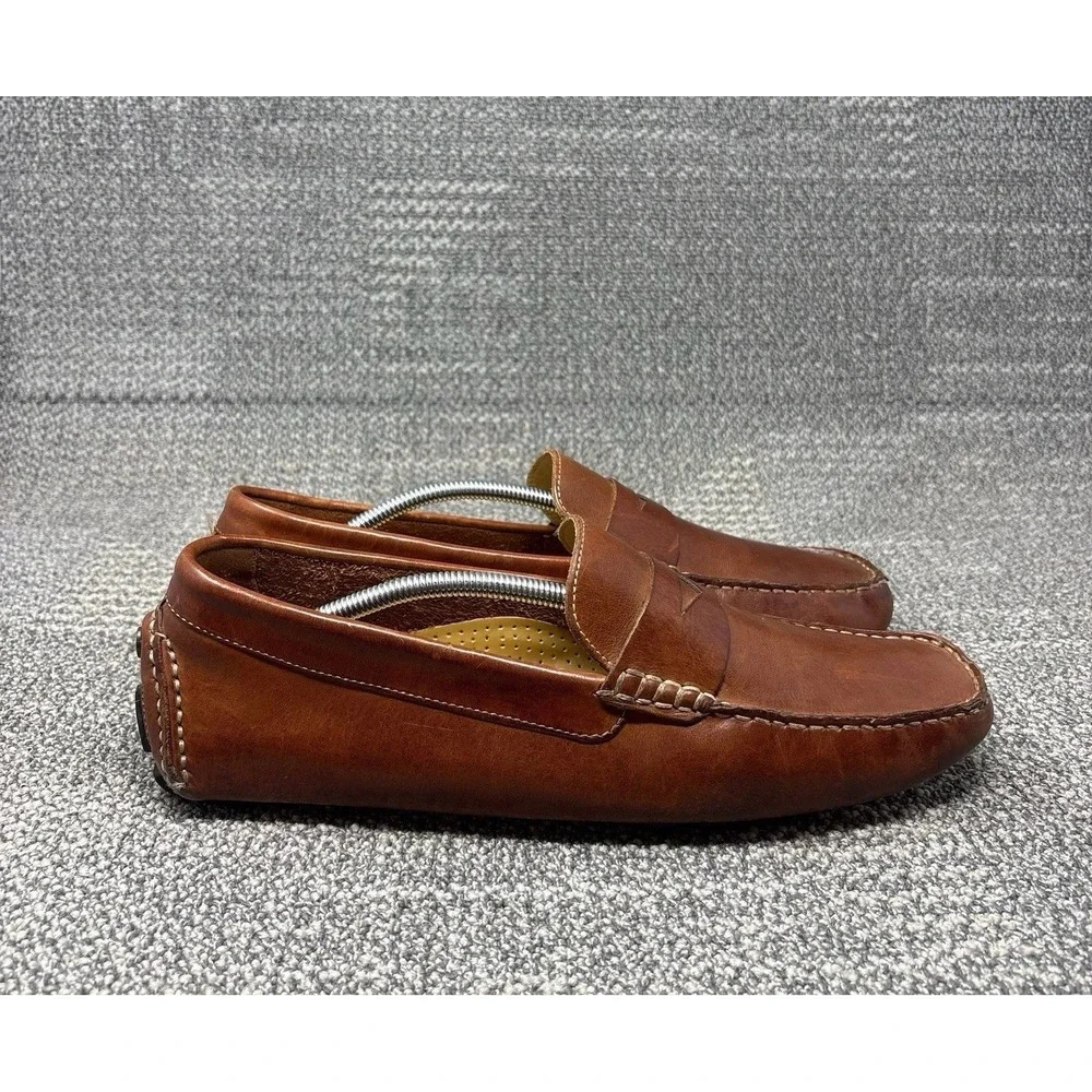 Cole Haan Howland Penny Loafers Mens 11.5 M C04534 Saddle Tan Leather Driving